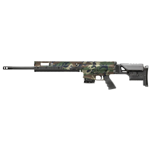 FN America SCAR 20S NRCH, Semi-auto Rifle, 7.62NATO, 20 in Barrel, 1:8 Twist, Hydrograhphic (Hydro Dip) Finish, Woodland Camo, Precision Adjustable for LOP and Comb Height Synthetic Stock, Adjustable