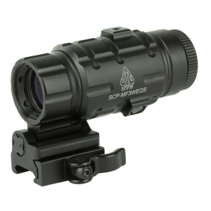 Leapers, Inc. - UTG SWATFORCE Magnifier Series, 25mm, 3X Magnifier with Innovative Flip-to-side, with Quick Detach Mount, Black SCP-MF3WEQS - Leapers
