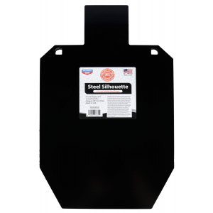 Birchwood Casey 47635 World of Targets AR500 Pistol/Rifle Black Steel Silhouette 0.38 in Thick Hanging