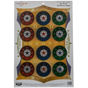 Birchwood Casey 35591 Pregame Star Burst Paper Hanging Universal 12 in x 18 in Multi-Color 100 Per Pkg