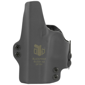BlackPoint 104869 DualPoint AIWB Black Kydex Belt Clip Fits Glock 43 Right Hand