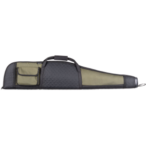 Bulldog BD310 Armor Rifle Case 48 in Black with Green Panels Water-Resistant Nylon