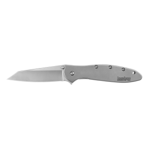 Kershaw RANDOM LEEK 1660R, Folding Knife, Plain Edge, Reverse Tanto, 3 in Blade, Bead Blasted Finish