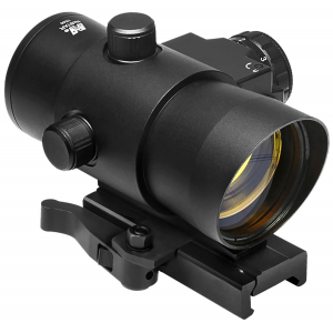 NcStar DLB140R 40mm Red Dot with Red Laser 1x40mm 3 MOA Red Dot Reticle Adjustable QR Mount Black Anodized Aluminum