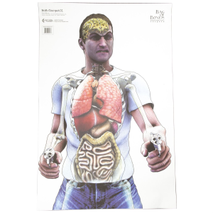 Action Target Bag of Bones, Threat Target, Multi Color, 100 Per Box BOB-TARGET01-100
