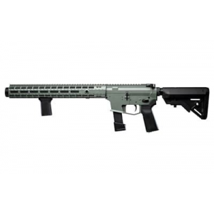 Angstadt Arms Vanquish-9, Semi-auto, Integrally Suppressed Rifle, 9MM, 16 in Precision Ported Barrel, Cerakote Finish, Jungle Green, B5 Systems Bravo Stock, B5 Grip, BCM Mod3 Vertical Grip, 15 in Aero