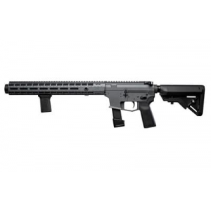 Angstadt Arms Vanquish-9, Semi-auto, Integrally Suppressed Rifle, 9MM, 16 in Precision Ported Barrel, Cerakote Finish, Sniper Gray, B5 Systems Bravo Stock, B5 Grip, BCM Mod3 Vertical Grip, 15 in Aero