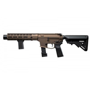 Angstadt Arms Vanquish-9, Semi-auto, Integrally Suppressed, Short Barreled Rifle, 9MM, 10.5 in Precision Porte d Barrel, Cerakote Finish, Bronze, B5 Systems Bravo Stock, B5 Grip, BCM Mod3 Vertical Gri
