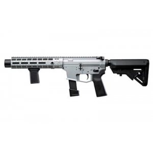 Angstadt Arms Vanquish-9, Semi-auto, Integrally Suppressed, Short Barreled Rifle, 9MM, 10.5 in Precision Porte d Barrel, Cerakote Finish, Titanium, B5 Systems Bravo Stock, B5 Grip, BCM Mod3 Vertical G