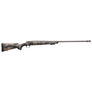 Browning 035541294 X-Bolt Mountain Pro Long Range 6.5 PRC 3+1 26 in Spiral Fluted & Lapped Barrel, Recoil Hawg Muzzle Brake, Spiral Fluted Bolt & Bolt Knob, Tungsten Cerakote, Carbon Fiber Stock With Accent Graphics, Removeable Picatinny Acc. Rail, R