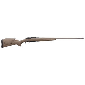 Browning 035514288 X-Bolt Western Hunter LR Fiber Fusion 28 Nosler 3+1 26 in Stainless Steel Barrel w/Removeable Muzzle Brake, Matte Blued Steel Receiver, Hard Core Fiber-Fusion Adjustable Comb Stock w/FDE Cerakote & Black Spider Web Graphics, Rifle