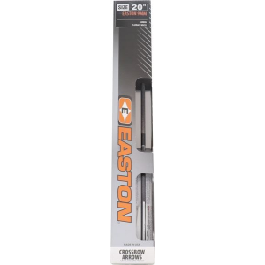 Easton Xbow Bolt 9Mm Carbon 20 in W/3 in Vanes Flat Back 6-Pk 030064