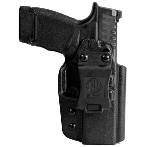 1791 Gunleather TACIWBHCPROBLKR Tactical IWB Black Kydex Compatible w/ Springfield Hellcat Pro Belt Clip Right Hand