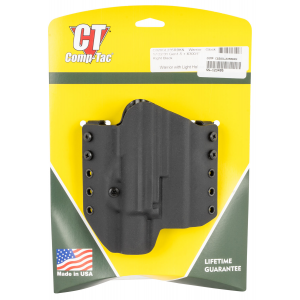 Comp-Tac C828GL235RBKN Warrior OWB Black Kydex Belt Loop Fits Glock 22 Gen5/31 Gen5/17 Gen 5 Right Hand