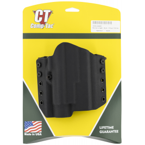Comp-Tac C828GL266RBKN Warrior OWB Black Kydex Belt Loop Fits Glock 17 Gen5 w/TLR-1/HL Right Hand