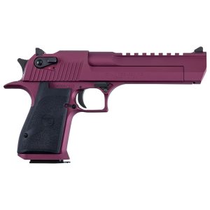 Magnum Research DE44BKC Desert Eagle Full Size Frame 44 Mag 7+1 6 Black Carbon Steel w/Pic Rail Barrel, Metallic Black Cherry Cerakote Serrated Carbon Steel Slide, Metallic Black Cherry Cerakote Steel Frame w/Beavertail, Black Rubber Grip, Pistol