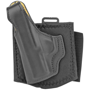 DeSantis Gunhide 014 014PD8JZ0, Die Hard, Ankle Holster, Fits SIG SAUER P365, Left Hand, Black Leather 014PD8JZ0