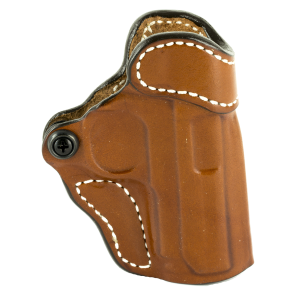 DeSantis Gunhide 155 Criss-Cross 155TA37Z0, Belt Holster, Right Hand, Tan Leather, Fits Sig P938, Kimber Micro 9mm 155TA37Z0