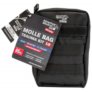 Adventure Medical Kits 20640299 MOLLE Bag Trauma Kit 1.0 Treats Injuries/Illnesses Black