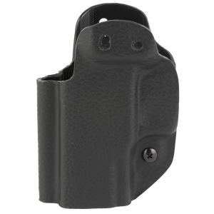 Mission First Tactical Hybrid Holster, Inside Waistband Holster, Ambidextrous, Fits Taurus PT111/G2/G2C/G2S/G3c, Kydex with Leather Shell, Includes 1.5 in Belt Attachment, Black H3-TU-1-BLK2