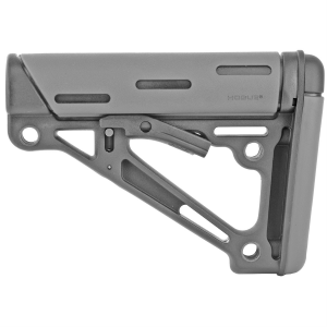 Hogue OverMolded Rifle Stock 15540, Mil-spec Collapsible Stock, AR-15, Gray 15540