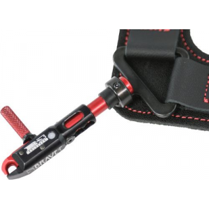 B3 Archery Release Brave Single Jaw Swivel Stem Blk/Red BRSCRE