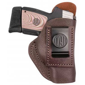 1791 Gunleather FCD3BRWL Fair Chase IWB Size 03 Classic Brown Deer Hide Belt Clip Compatible w/Ruger LC9/Glock 42/43/43X Left Hand