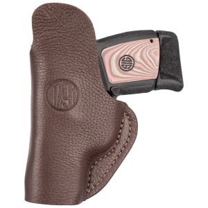 1791 Gunleather FCD1BRWL Fair Chase IWB Size 01 Brown Leather Deer Hide Belt Clip Fits Ruger LCP 380/S&W Bodyguard Left Hand