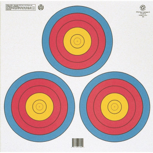 Maple Leaf Target Face FITA 3 Spot Triangle 100 pk FT-3X40W
