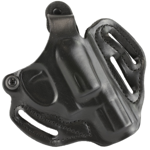 Desantis 001BA02Z0 001 Thumb Break Scabbard Belt Holster Right Hand Black S&W J-Frame Leather