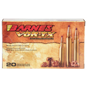 BARNES Bullets 21542 Vor-tx Rifle 338 Win Mag 225 Gr Tipped Tsx Boat Tail 20 Per Box/ 10 Cs