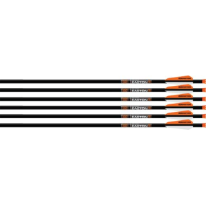 Easton Xbow Bolt 9Mm Carbon 22 in W/3 in Vanes Half Moon 6-Pk 230077