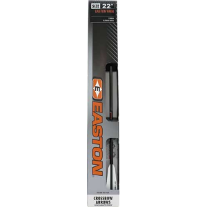 Easton Xbow Bolt 9Mm Carbon 22 in W/3 in Vanes Flat Back 6-Pk 730065
