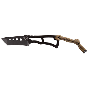 Southern Grind SG04050100 Vermin 2.25 in Fixed Tanto Plain Black PVD 8670 Steel Blade 2.63 in Black Skeletonized Includes Lanyard/Sheath