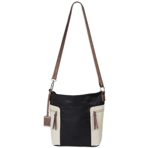 Bulldog BDP070 Hobo Black/Tan PU Leather 11 in x 11 in x 6 in
