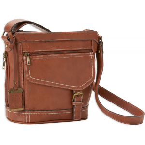 Bulldog BDP045 Bucket Conceal Carry Purse Saddle PU Leather 10 in x 10 in x 5 in Includes Color Matched Holster