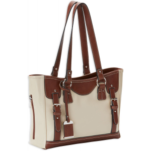 Bulldog BDP052 Tote Sand/Stone Leather 14 in x 10 in x 5 in