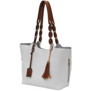Bulldog BDP055 Tote White Leather 13 in x 11 in x 7 in.