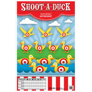 Action Target GSCARDUCK100 Entertainment Ducks Paper Hanging 23 in x 35 in Multi-Color 100 Per Box
