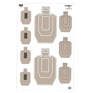 Birchwood Casey 37072 EZE-Scorer IPSC Paper Target 23 in x 35 in 100 Per Pkg