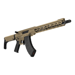 CMMG 76AC20ACT Resolute MK47 7.62x39mm 30+1 16.10 Black Nitride Medium Taper Threaded Barrel, Coyote Tan Cerakote Pic Rail Aluminum Receiver, EML 15 M-LOK Handguard, Coyote Tan Synthetic CMMG 6 Position RipStock, Zeroed Drop-In Trigger, Rifle