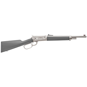 Chiappa Firearms 1886 Kodiak, Lever Action Rifle, 45-70 Government, 18.5 in Barrel, Skinner Peep Sight w/ Fixed Fiber Optic Front Sight, Matte Chrome, Rubber Coated Walnut Stock, 4 Rounds 920.355 - Chiappa Firearms