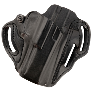 DeSantis Gunhide 002BA0XZ0 Speed Scabbard OWB Black Leather Belt Slide Fits 4.50 in Barrel Right Hand