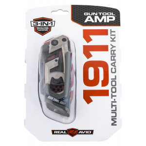 Real Avid AVGTAMP1911 Gun Tool Amp-1911 Black/Silver Stainless Steel Folding Multi-tool for 1911
