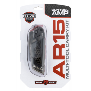 Real Avid AVGTAMPAR Gun Tool AMP-AR Gray/OD Steel Folding Multi-tool for AR-15