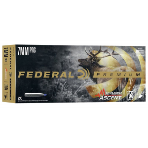 Federal P7PRCTA1 Premium Terminal Ascent 7mm PRC 155 gr Terminal Ascent 20 Per Box/ 10 Cs