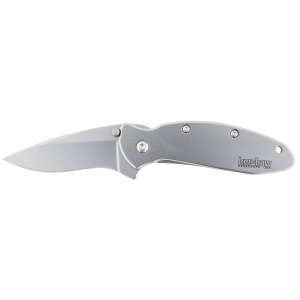 Kershaw 1620FL Scallion 2.40 in Folding Drop Point Plain Bead Blasted 420HC SS Blade/Bead Blasted 410 Stainless Steel Handle Includes Pocket Clip