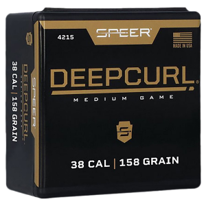 Speer 4215 DeepCurl 38 Cal .357 158 gr Hollow Point 100 Per Box/ 5 Case