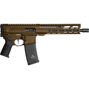 CMMG 94A8041MB Dissent MK4 9mm Luger 33+1 10.50, Midnight Bronze Rec, Pic Brace Adapter, 9.60 M-LOK Handguard, Left Side Charging Handle, Zeroed Linear Comp, Zeroed Drop-In Single Stage Trigger, Tactical Pistol