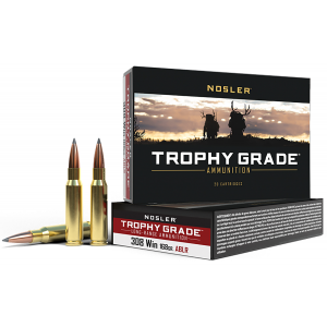 NOSLER 60101 Trophy Grade Long-range 308 Win 168 Gr NOSLER Spitzer Accubond Long Range 20 Per Box/ 10 Cs